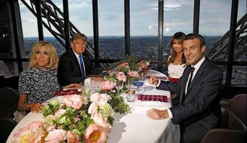فاتورة صادمة لعشاء ترامب وماكرون!