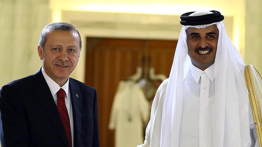گفتگوی اردوغان با امیر قطر