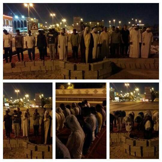 اقامه نماز در خرابه های مساجد بحرین!