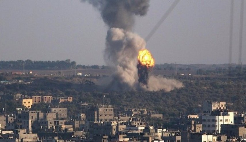 حمله صهیونیست ها به پایگاه حماس در غزه