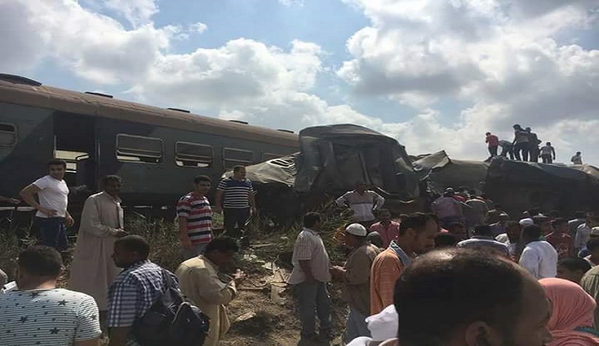 التلفزيون المصري: 49 قتيلا وأكثر من 100 مصاب في تصادم قطارين