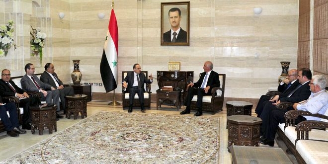 دیدار دو وزیر لبنانی با نخست‌وزیر سوریه