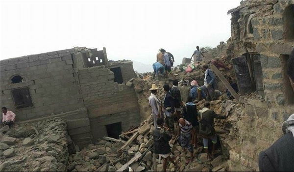 8 شهداء وجرحى مدنيين اثر غارة للتحالف السعودي شمال اليمن