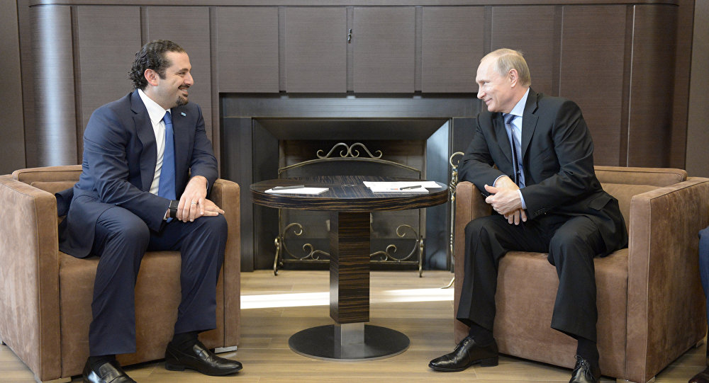 بوتين والحريري يبحثان الوضع في سوريا والشرق الأوسط