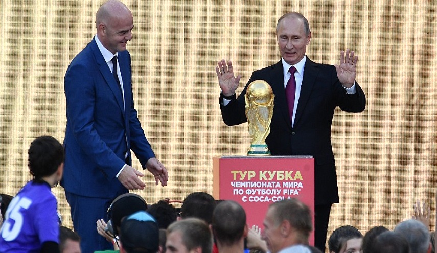 بوتين يعلن انطلاق رحلة كأس العالم لكرة القدم