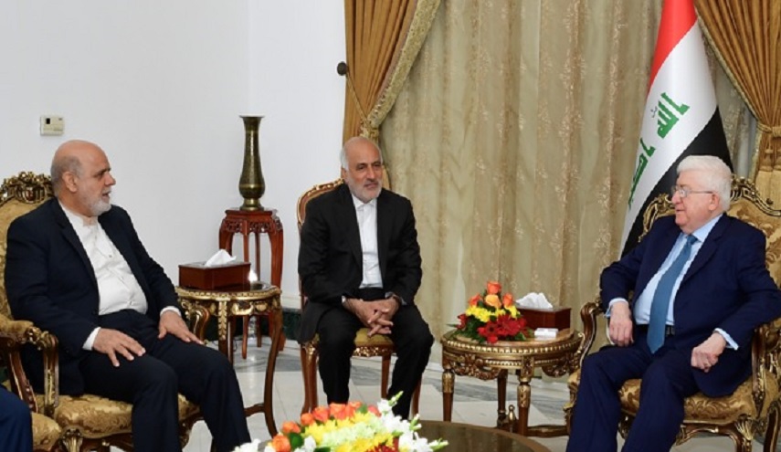 الرئيس العراقي يستقبل السفير الإيراني في بغداد
