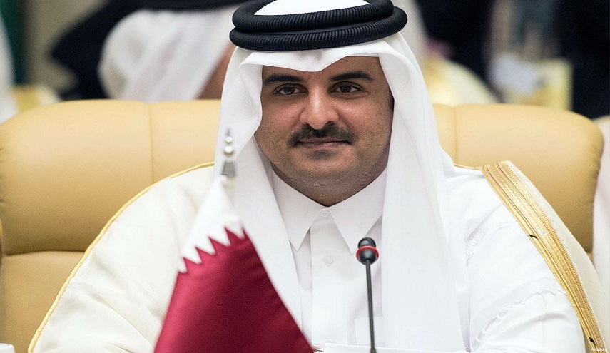 أمير قطر يبحث الأزمة "دول الخليج الفارسي" مع المستشارة الألمانية 