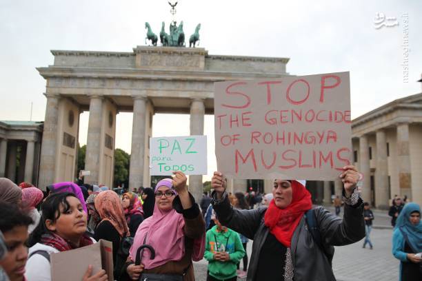 تظاهرات آلمانی ها  علیه دولت میانمار