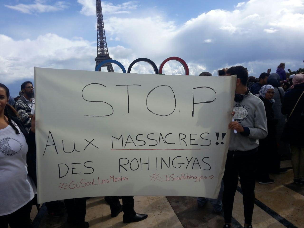 حمایت فرانسوی ها از مسلمانان میانمار 