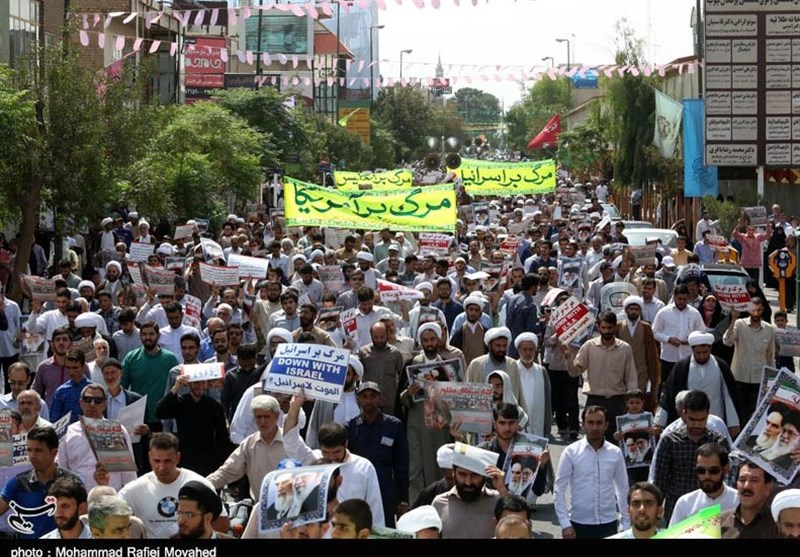 مسيرات مليونية في ايران احتجاجا على تصريحات ترامب