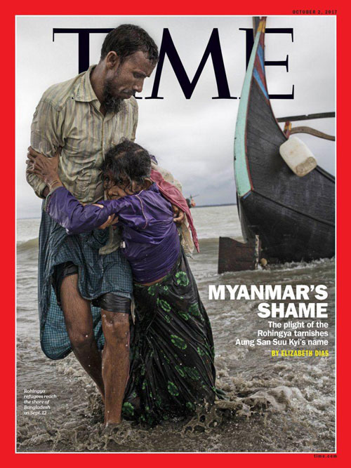 عکس روی جلدتایم درباره میانمار