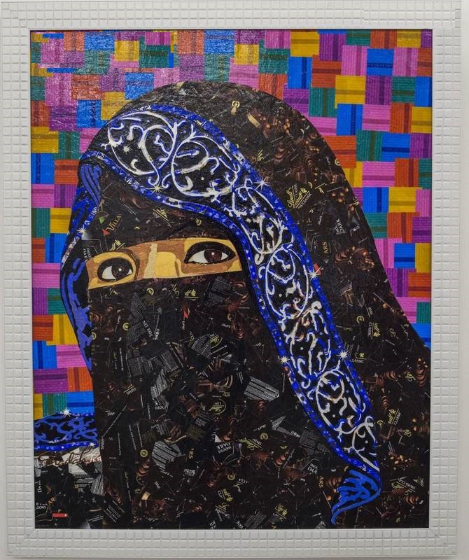 سبک نقاشی جالب زن عربستانی 