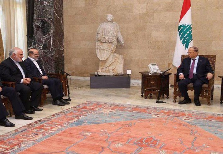 رئيس الاذاعة والتلفزيون الايراني يلتقي عون في لبنان