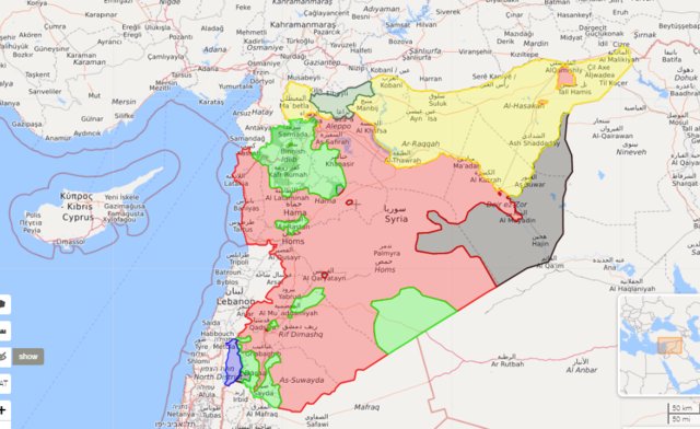 روسیه:  تنها هفت درصد خاک سوریه در دست داعش است