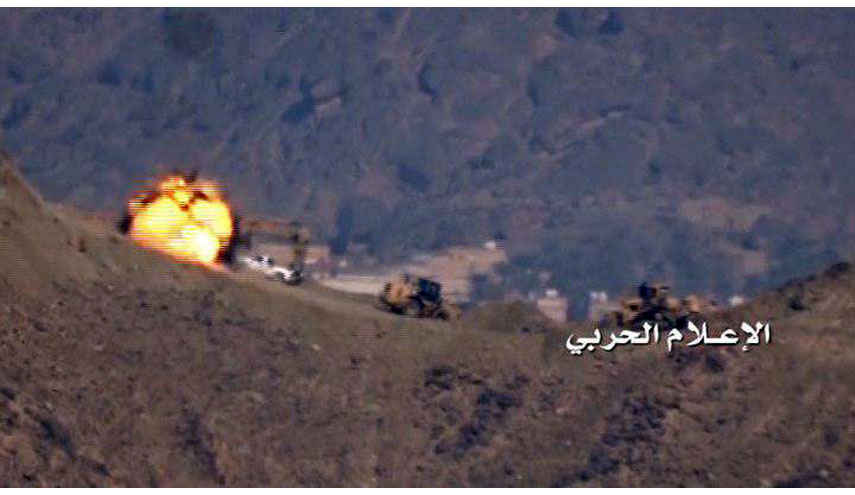 القوة المدفعية تقصف تجمعات مرتزقة الجيش السعودي في نجران
