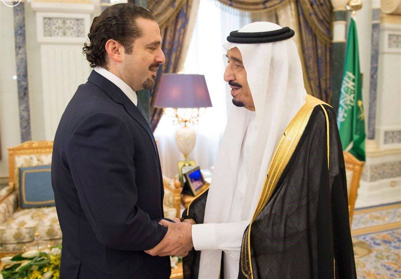 دیدار نخست‌وزیر مستعفی لبنان با پادشاه عربستان