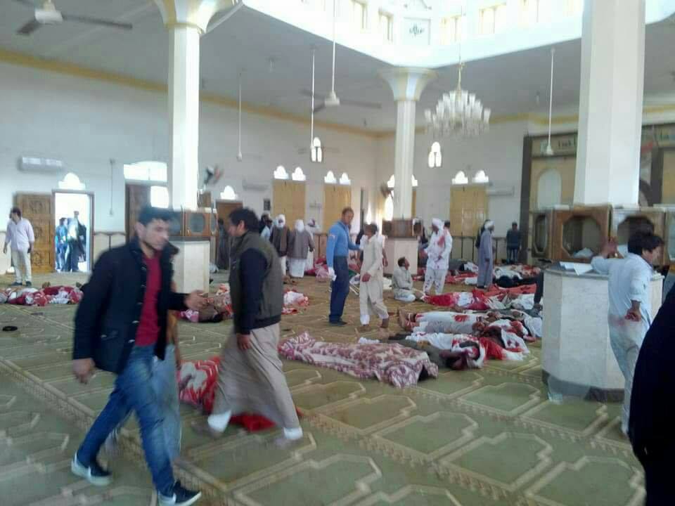 مسجد الروضه که هدف حمله تروریستی قرار گرفت+عکس