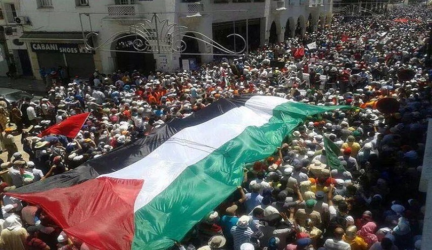 مئات آلاف المغاربة يخرجون في تظاهرة تضامنية مع القدس 