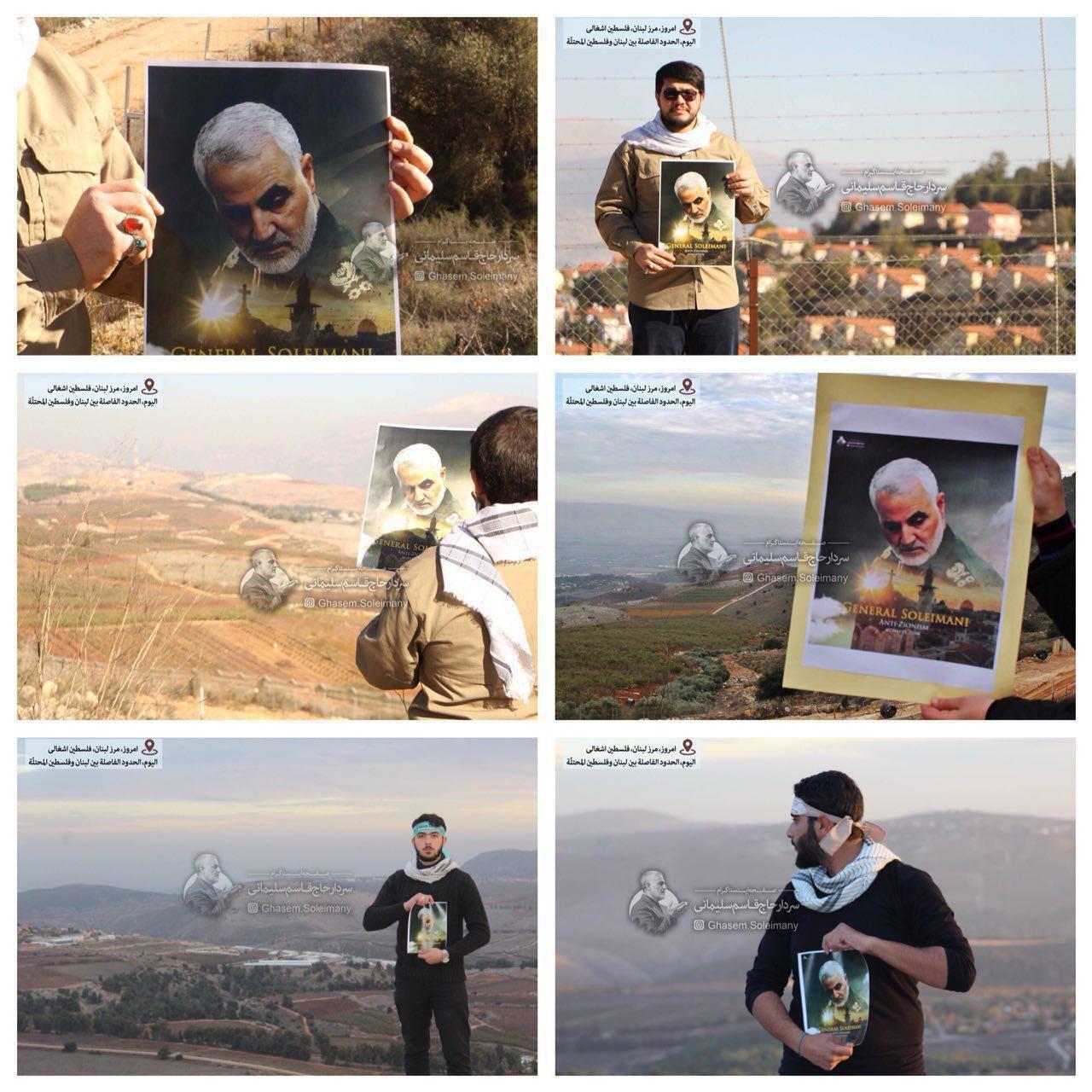 سردار سلیمانی در مرز لبنان و فلسطین اشغالی+عکس