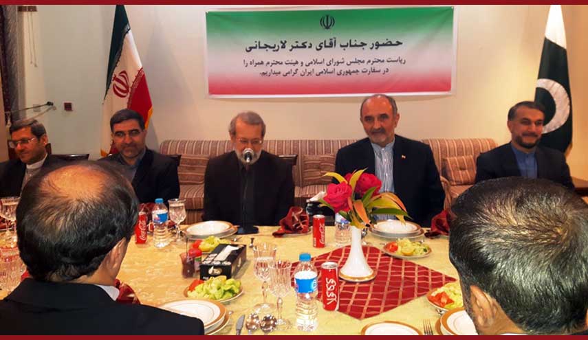 لاريجاني: فرص جديدة للتعاون توفرت بين ايران وباكستان في مختلف المجالات