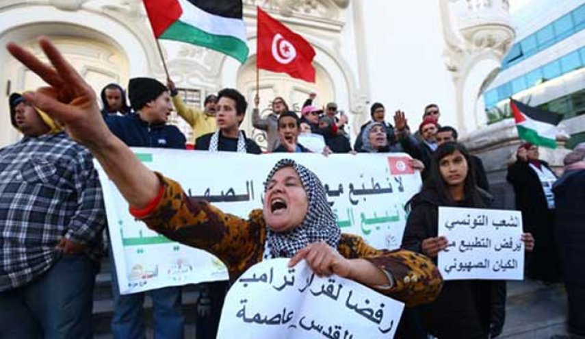 تونس: وقفة احتجاجية تطالب بسن قانون يجرم "التطبيع مع إسرائيل"