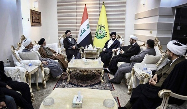 الشيخ اكرم الكعبي يستقبل ممثل قائد الثورة الاسلامية بمكتبه في العراق