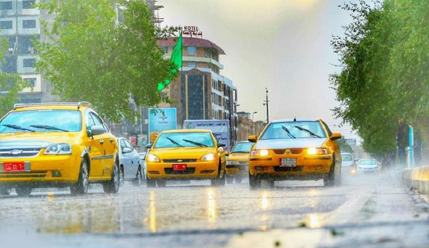 تحديد موعد نزول الأمطار في العراق 
