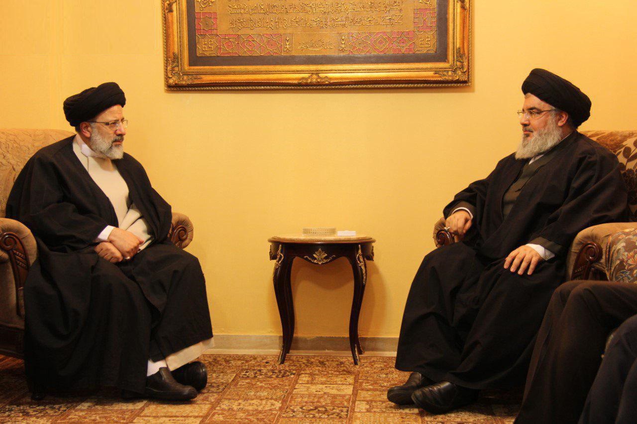دبیر کل حزب الله لبنان و حجت‌الاسلام ابراهیم رئیسی دیدار کردند
