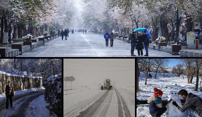 المنخفض الجوي يسبب في استمرار  تعطيل المدارس في أغلب المحافظات الايرانية 