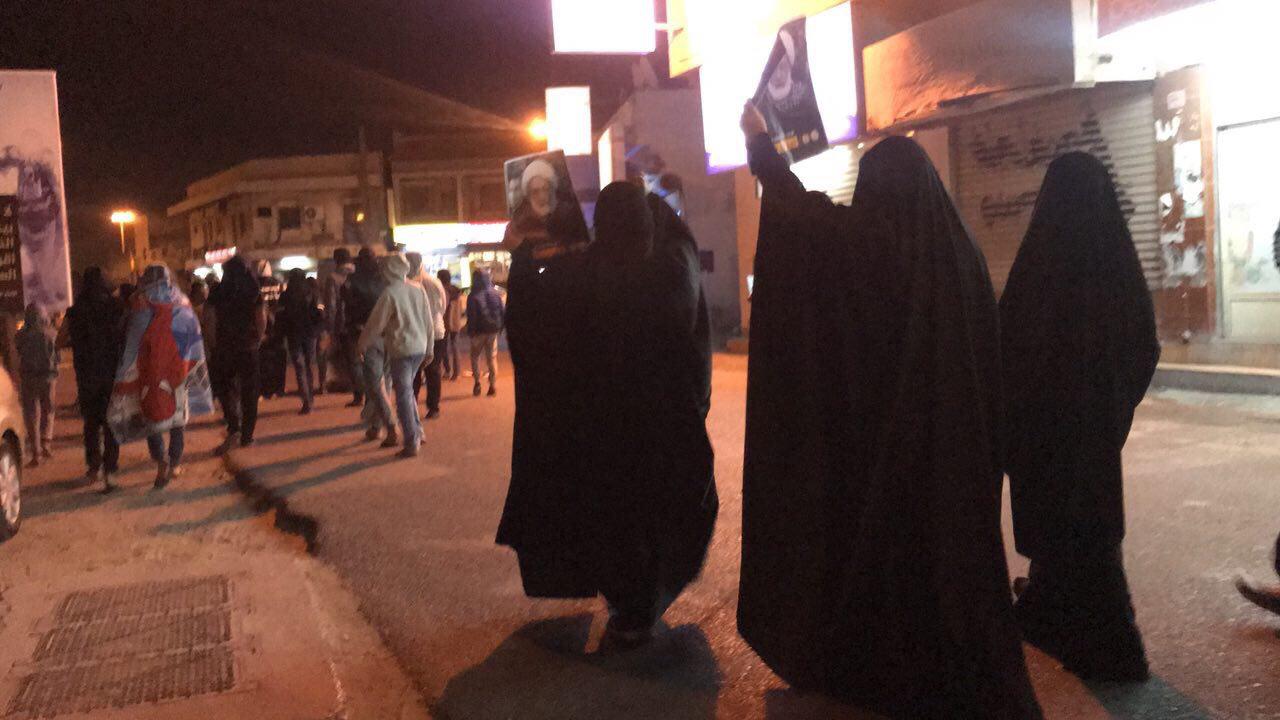 تظاهرات في البحرين ضد إسقاط الجنسية عن الشيخ عيسى قاسم