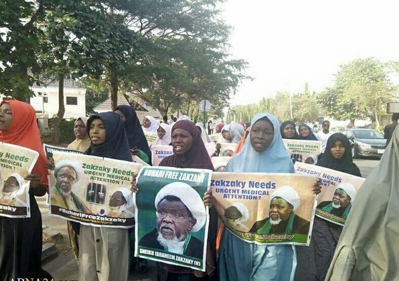 تظاهرات شیعیان نیجریه در حمایت از شیخ زکزاکی 