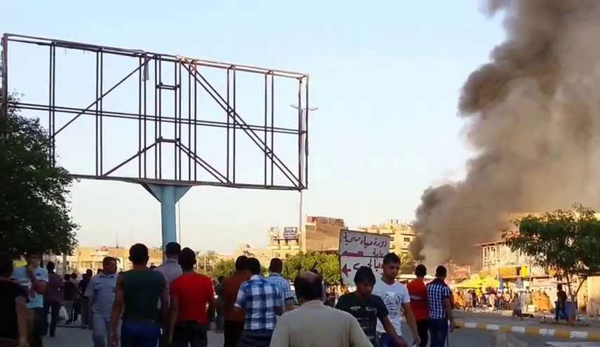 اصابة ثلاثة مدنيين بتفجير قرب سوق شعبي شمالي بغداد