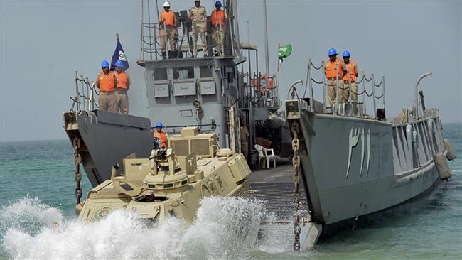 رزمایش مشترک نیروی دریایی عربستان سعودی و پاکستان 
