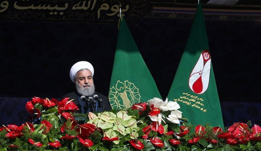 الرئيس روحاني: ايران حققت انجازات بتوفير السلام بالمنطقة واميركا فشلت