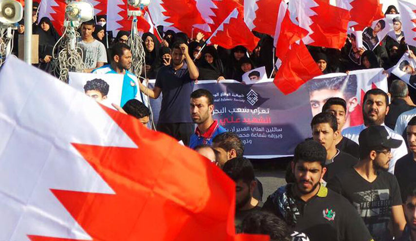 تظاهرات مردم بحرین در آستانه هفتمین سالگرد انقلاب 14 فوریه