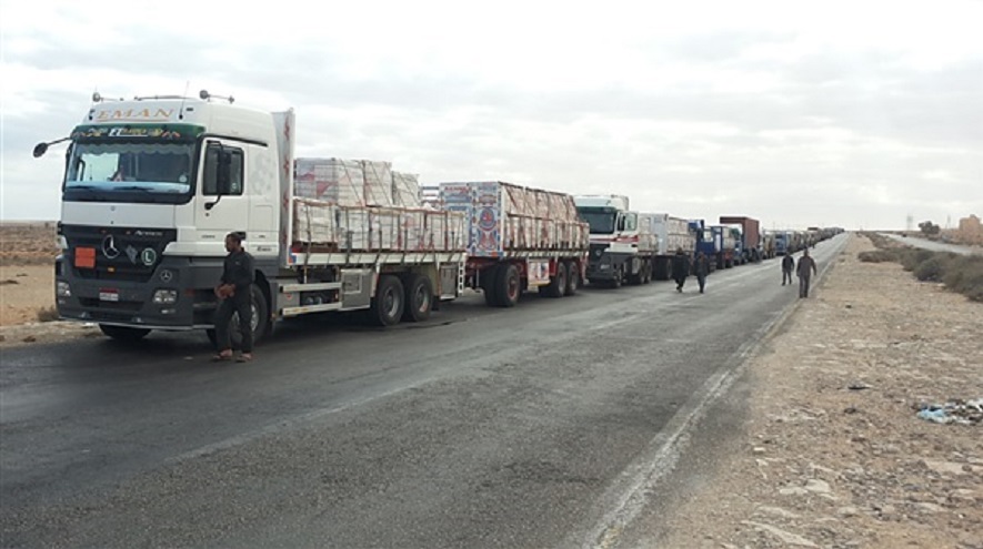 الشاحنات الأردنية تدخل الأراضي العراقية