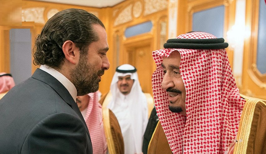 دیدار شاه سعودی و سعد الحریری در ریاض