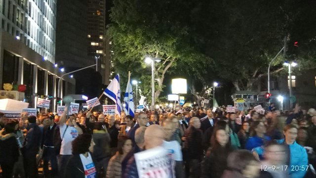 تظاهرات اسرائیلی‌ها در مرکز تل‌آویو علیه فساد مسئولان