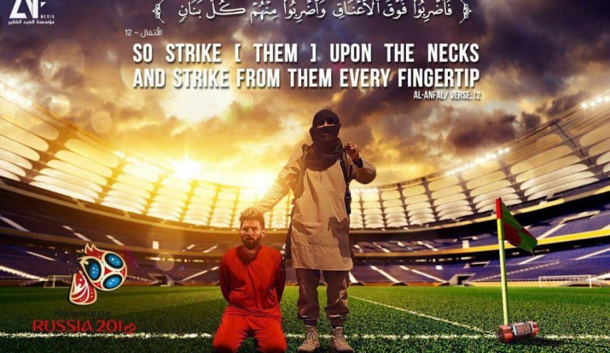 "داعش" يهدد ميسي مجددا باستهداف كأس العالم في روسيا
