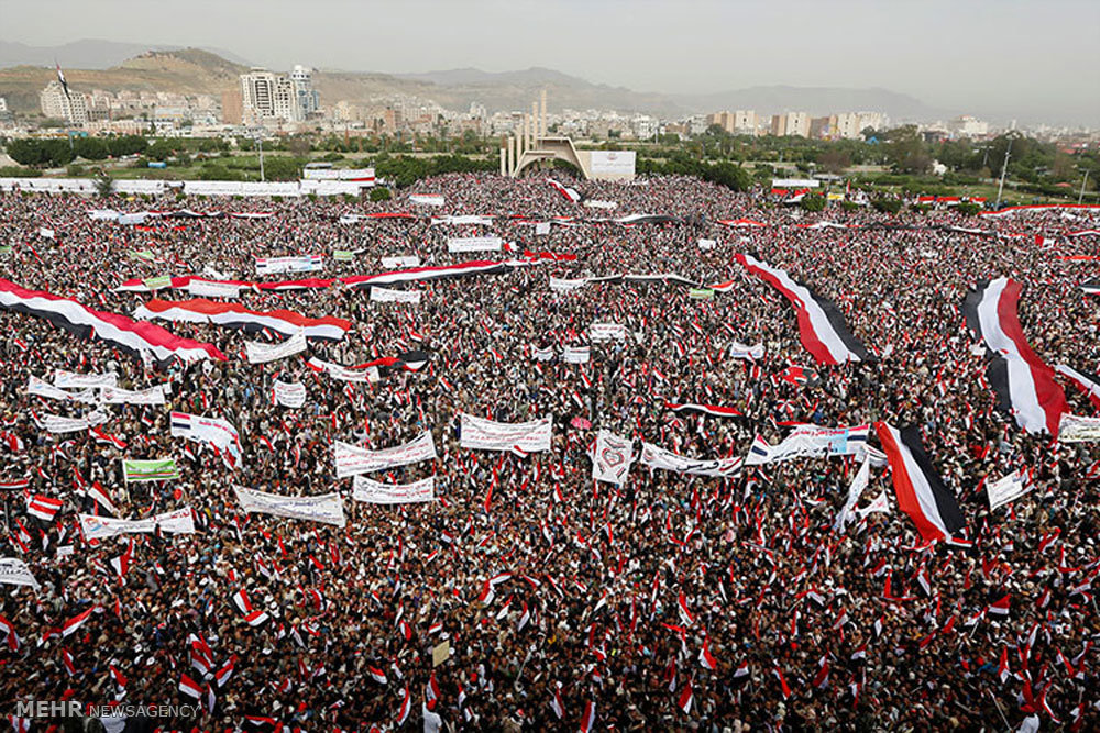 تظاهرات یمنیها در نقاط مختلف جهان در اعتراض به جنایات عربستان سعودی 