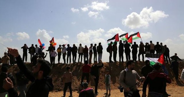 آغاز راهپیمایی بزرگ "بازگشت" در نوار غزه
