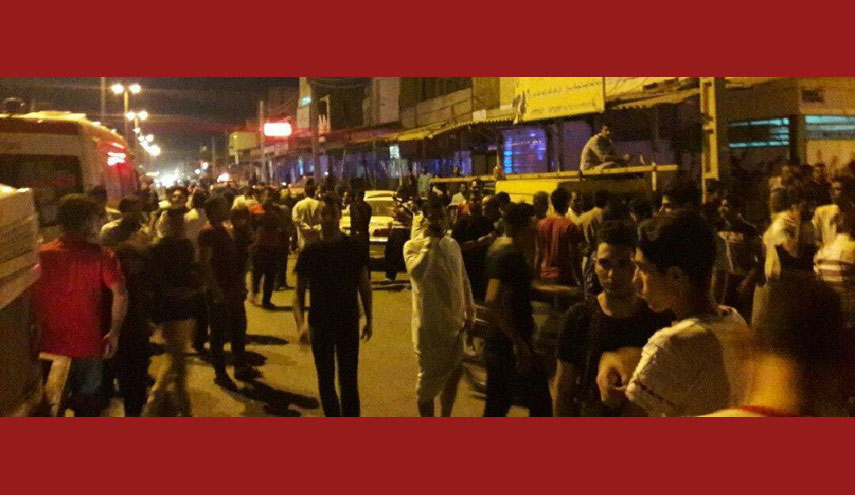 مصرع واصابة 24 شخصا جراء حريق في مقهى باهواز