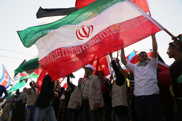 پرچم ایران در غزه برافراشته شد
