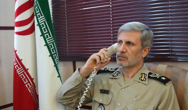 تاکید وزیر دفاع ایران بر تداوم حمایت از سوریه