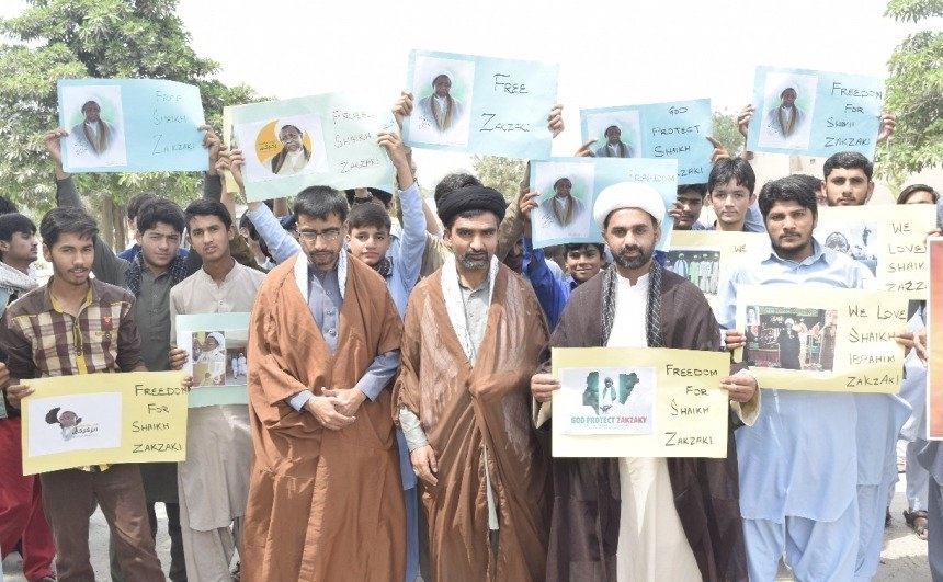 برگزاری  تظاهرات مردم پاکستان  برای آزادی رهبر جنبش اسلامی شیعیان نیجریه