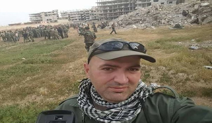  استشهاد المراسل الحربي "ايهاب بلان" أثناء تغطيته المعارك في جنوب دمشق 