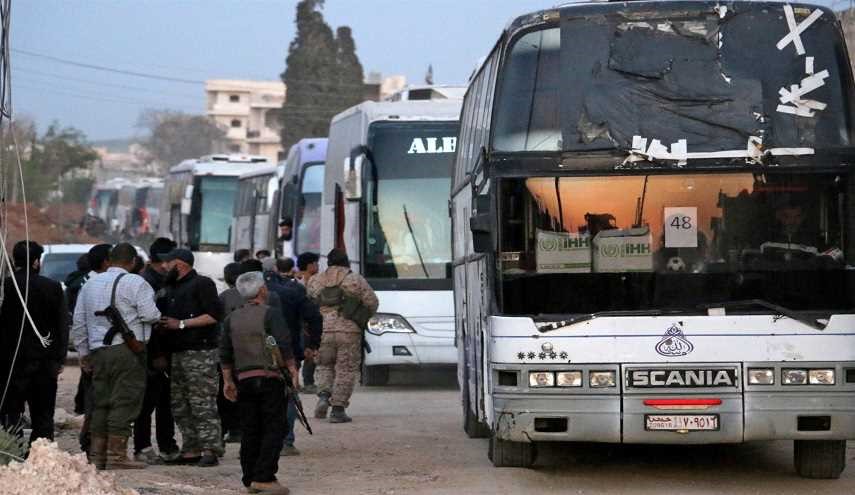  خروج 200 تروریست از یرموک دمشق