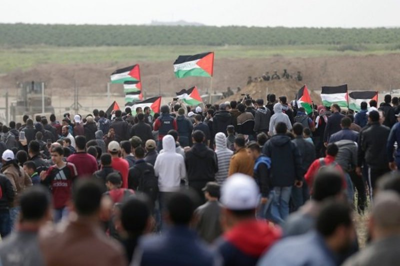 برپایی هفتمین جمعه تظاهرات "بازگشت" فلسطینی‌ها