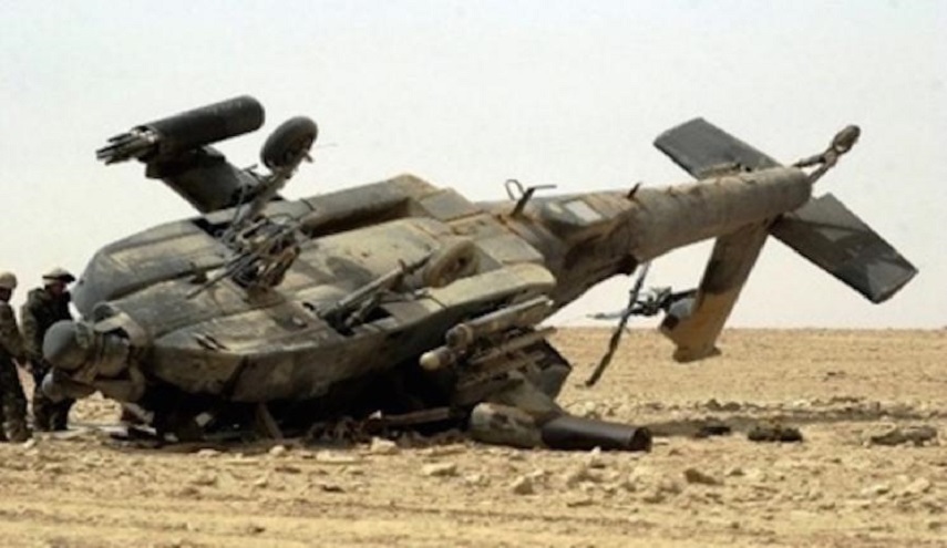 القوات اليمنية تسقط طائرة أباتشي سعودية 