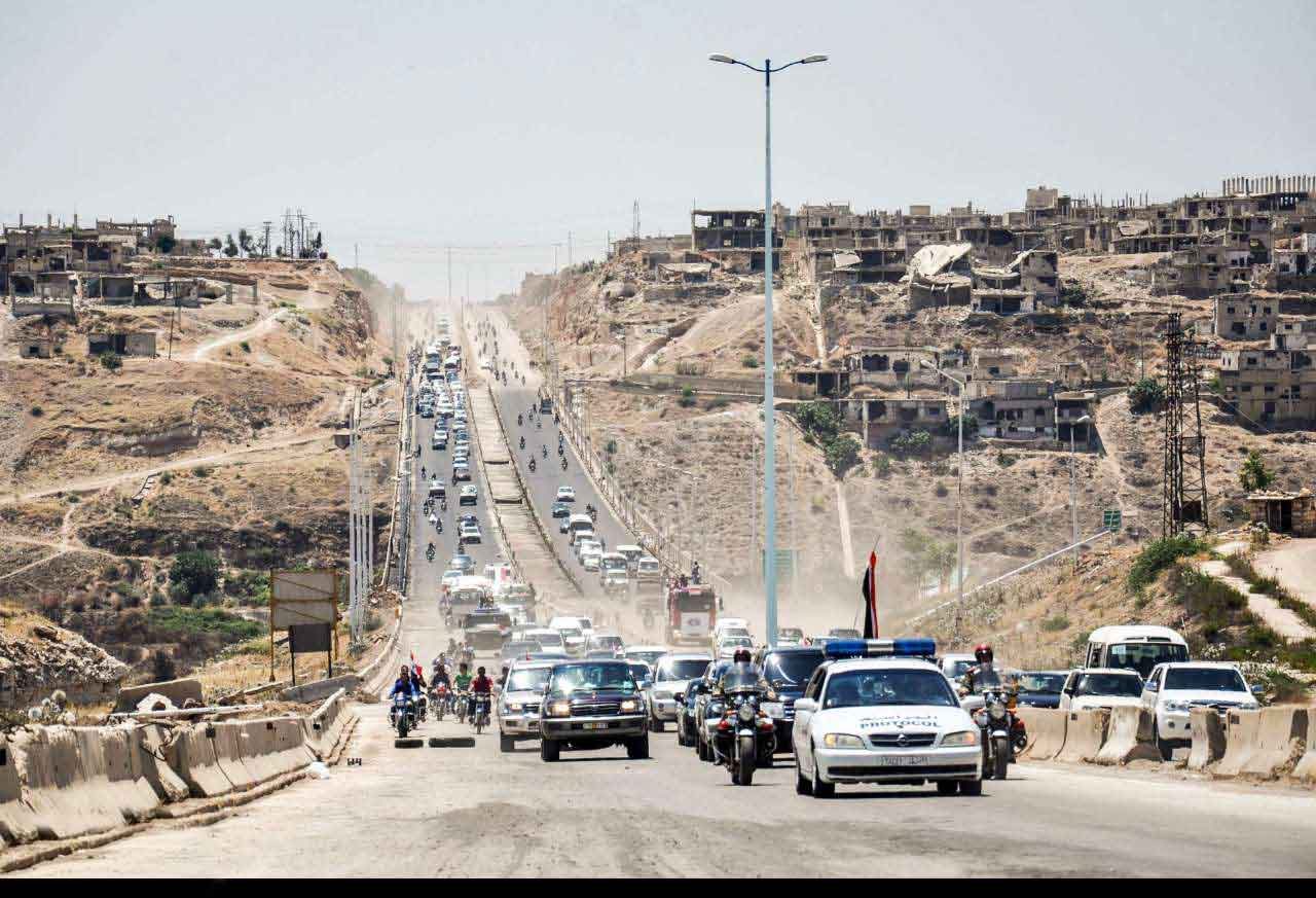 بازگشایی بزرگراه حمص به حماه پس از هفت سال
